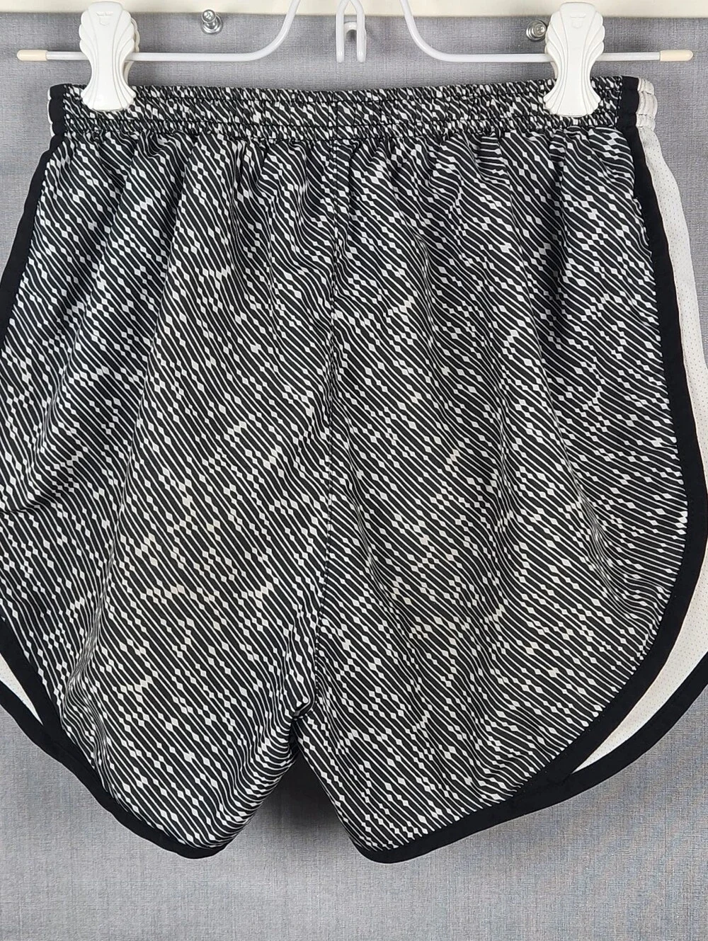Nike Womens XS Running Shorts Gray White Vented 3